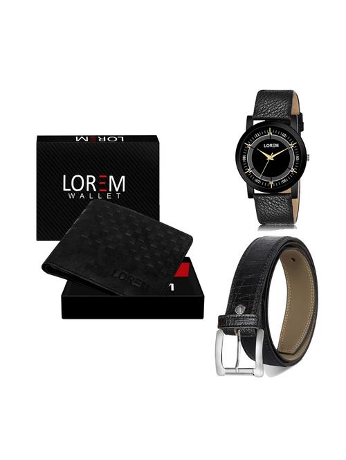 belt, wallet & watch gift combo - 19250332 - Very Small Image - 1