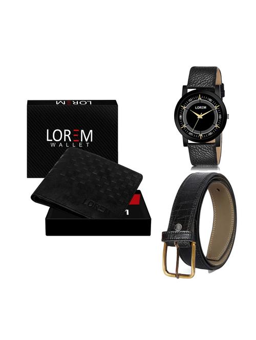 belt, wallet & watch gift combo - 19250333 - Very Small Image - 1