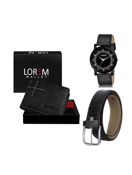 belt, wallet & watch gift combo - 19250340 - Very Small Image - 1