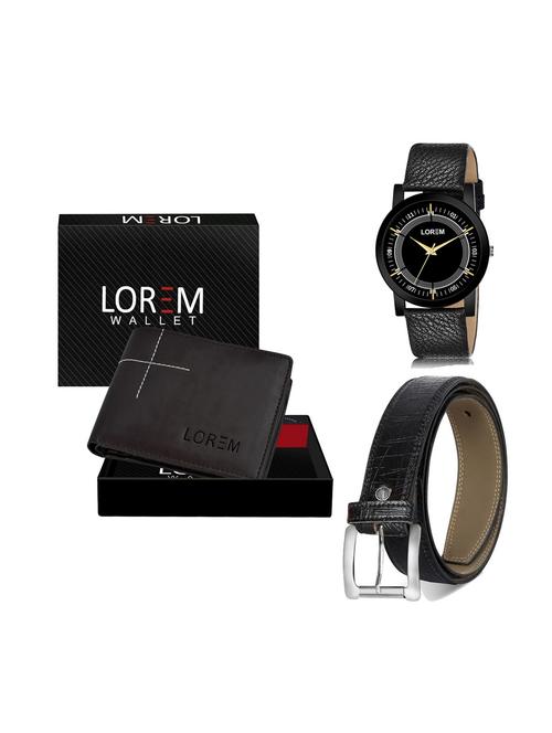 belt, wallet & watch gift combo - 19250344 - Very Small Image - 1