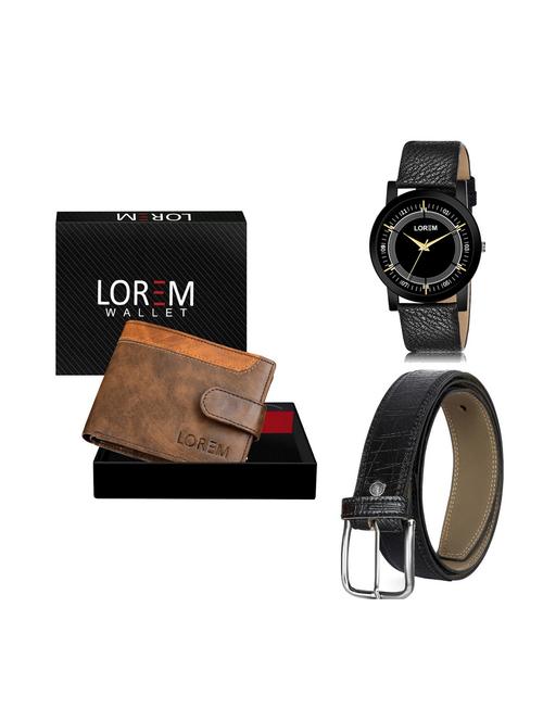 belt, wallet & watch gift combo - 19250364 - Very Small Image - 1