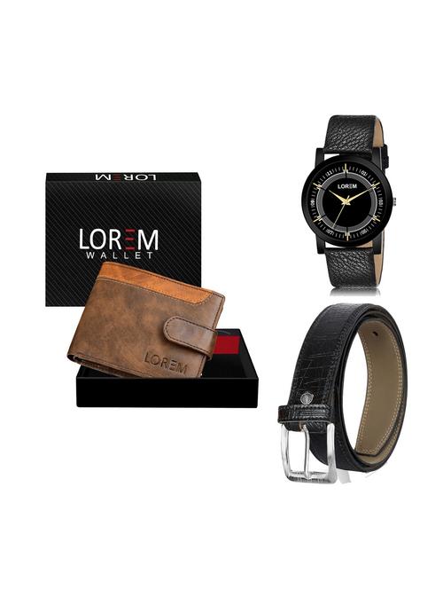 belt, wallet & watch gift combo - 19250366 - Very Small Image - 1