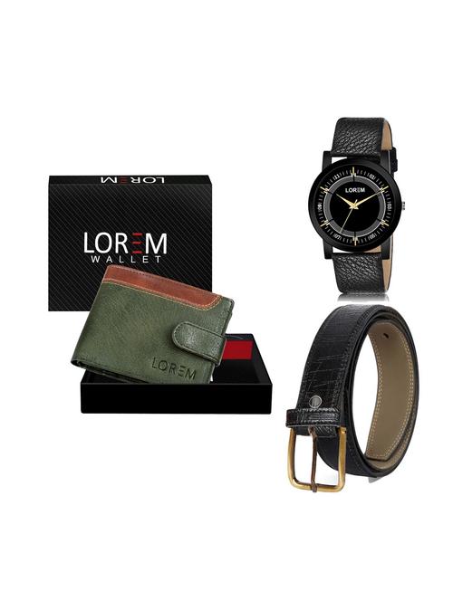 belt, wallet & watch gift combo - 19250375 - Very Small Image - 1