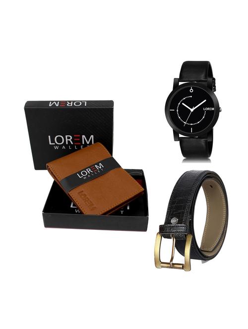 belt, wallet & watch gift combo - 19250385 - Very Small Image - 1