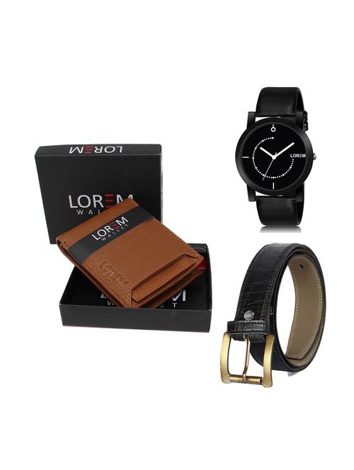 belt, wallet & watch gift combo - 19250391 - Very Small Image - 1