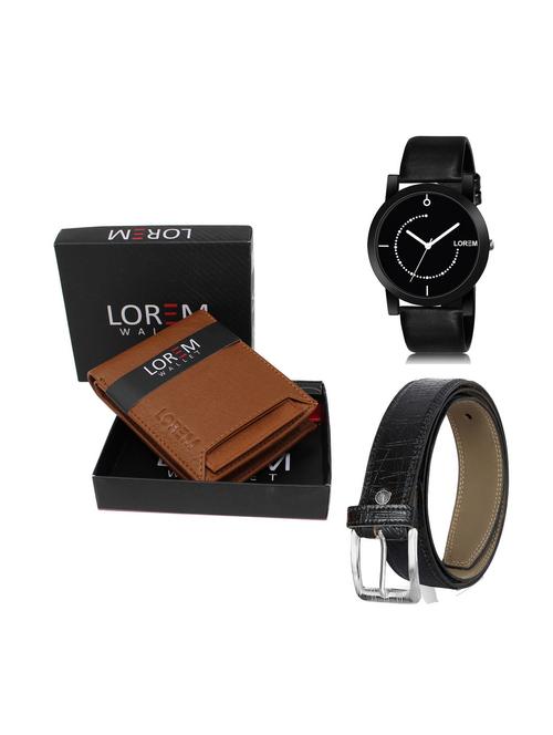 belt, wallet & watch gift combo - 19250396 - Very Small Image - 1