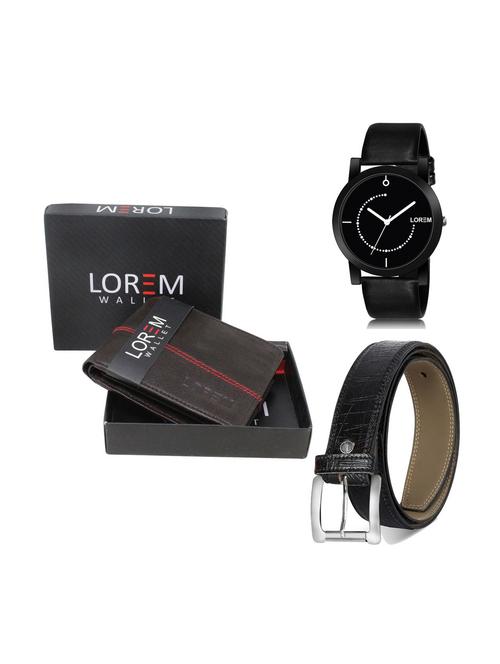 belt, wallet & watch gift combo - 19250410 - Very Small Image - 1