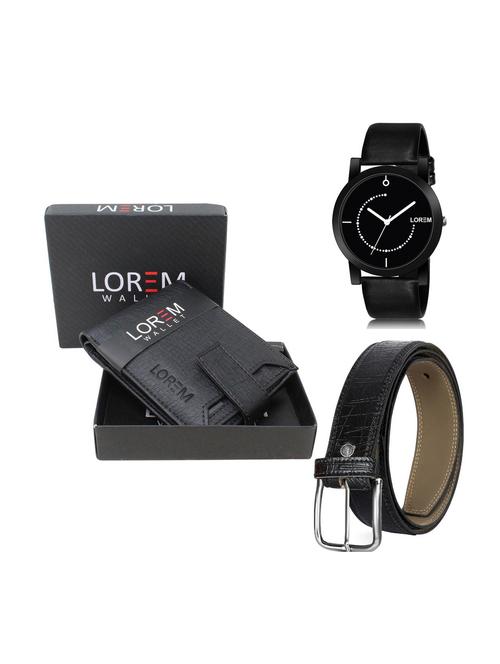 belt, wallet & watch gift combo - 19250418 - Very Small Image - 1