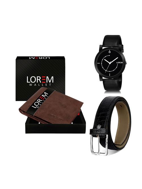 belt, wallet & watch gift combo - 19250443 - Very Small Image - 1