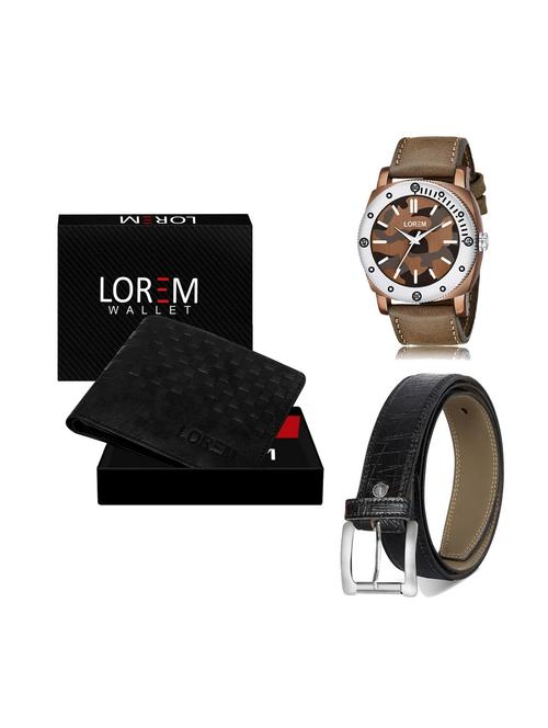 belt, wallet & watch gift combo - 19251142 - Very Small Image - 1