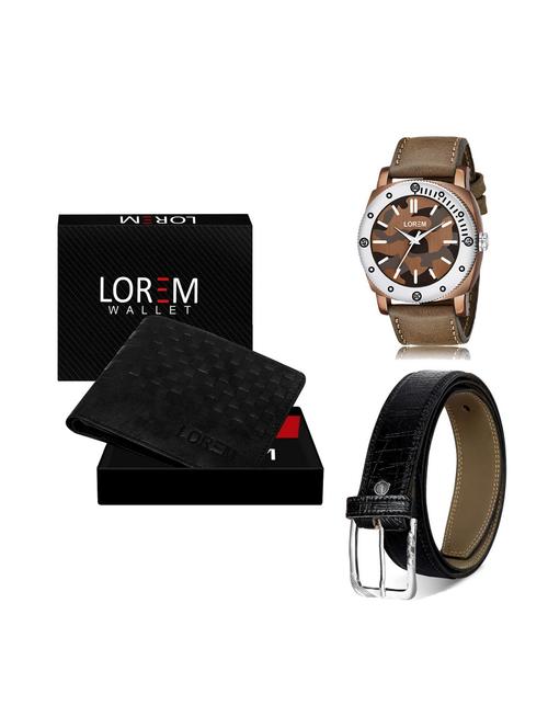 belt, wallet & watch gift combo - 19251145 - Very Small Image - 1