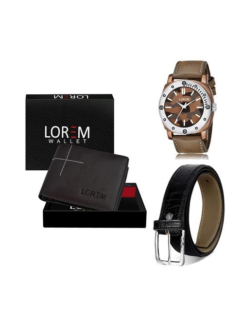 belt, wallet & watch gift combo - 19251157 - Very Small Image - 1