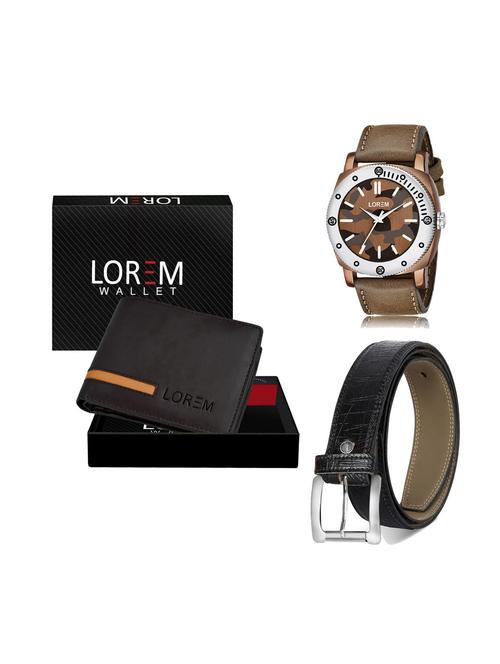 belt, wallet & watch gift combo - 19251166 - Very Small Image - 1