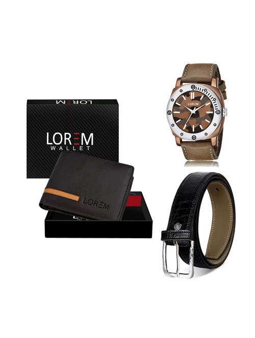 belt, wallet & watch gift combo - 19251169 - Very Small Image - 1