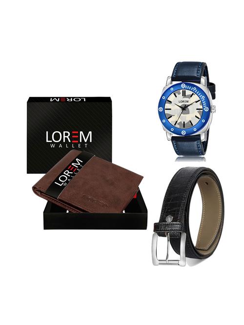 belt, wallet & watch gift combo - 19251250 - Very Small Image - 1