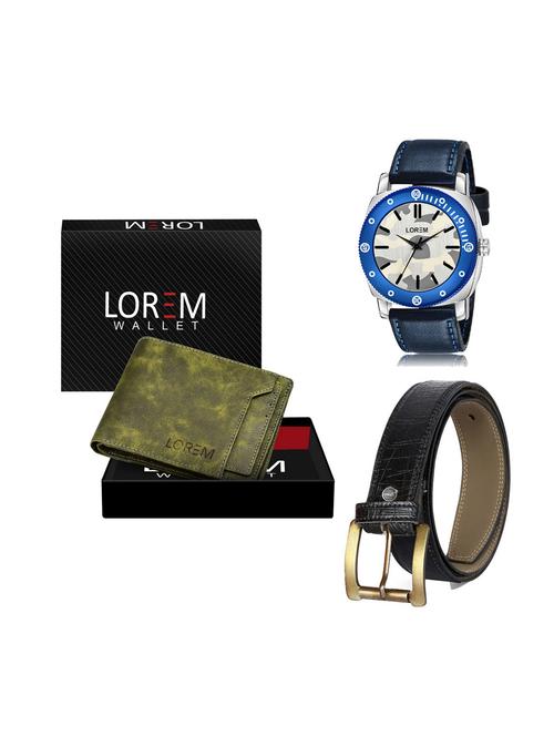 belt, wallet & watch gift combo - 19251273 - Very Small Image - 1
