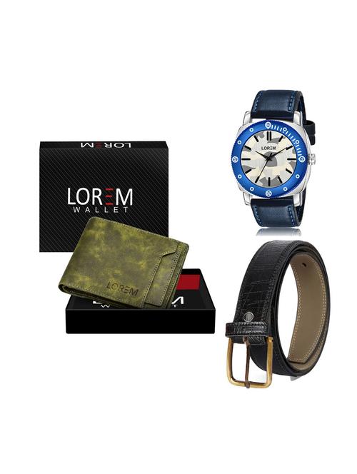 belt, wallet & watch gift combo - 19251275 - Very Small Image - 1