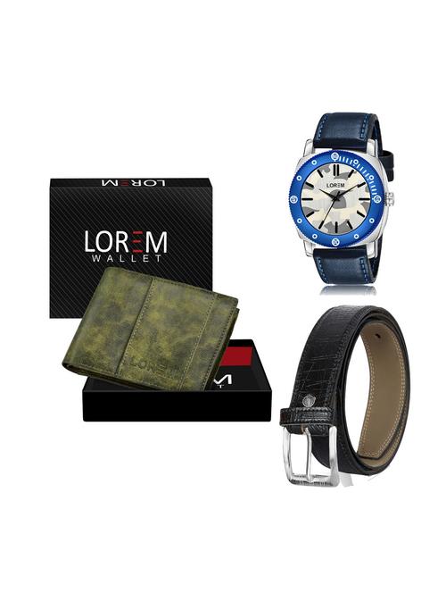 belt, wallet & watch gift combo - 19251290 - Very Small Image - 1