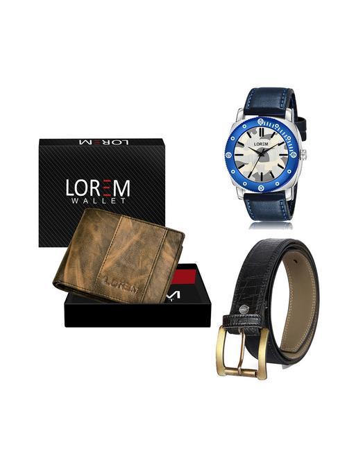 belt, wallet & watch gift combo - 19251297 - Very Small Image - 1