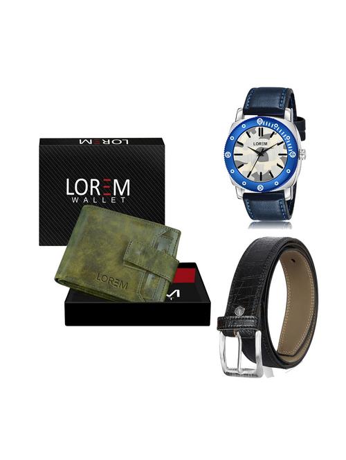 belt, wallet & watch gift combo - 19251314 - Very Small Image - 1