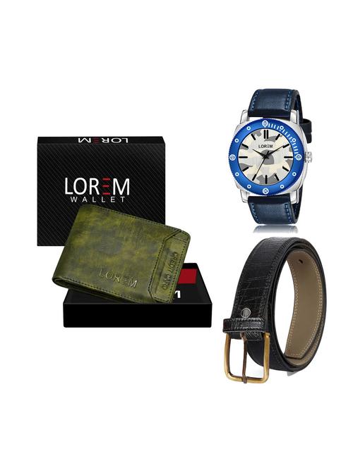 belt, wallet & watch gift combo - 19251341 - Very Small Image - 1