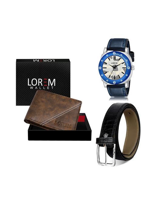 belt, wallet & watch gift combo - 19251373 - Very Small Image - 1