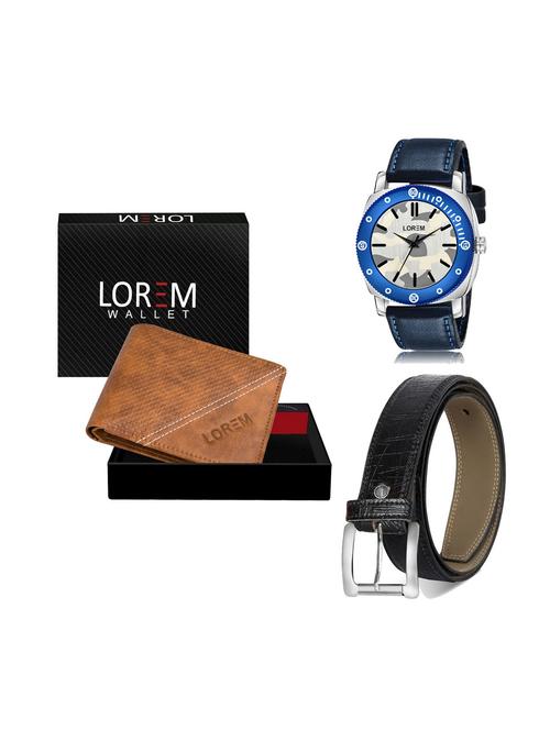 belt, wallet & watch gift combo - 19251376 - Very Small Image - 1
