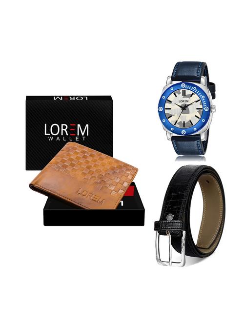 belt, wallet & watch gift combo - 19251403 - Very Small Image - 1