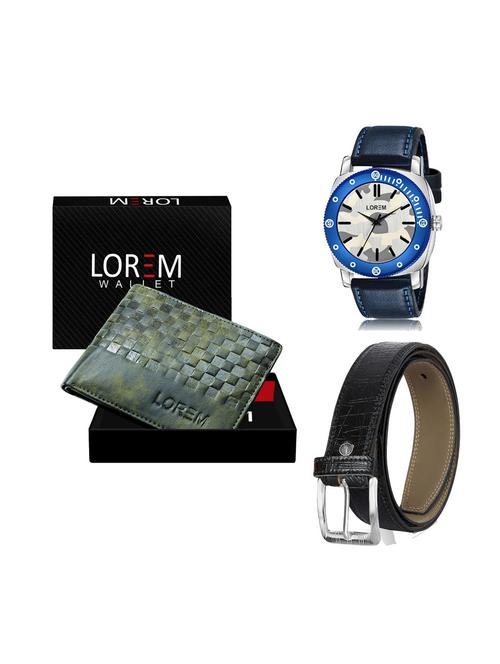 belt, wallet & watch gift combo - 19251410 - Very Small Image - 1