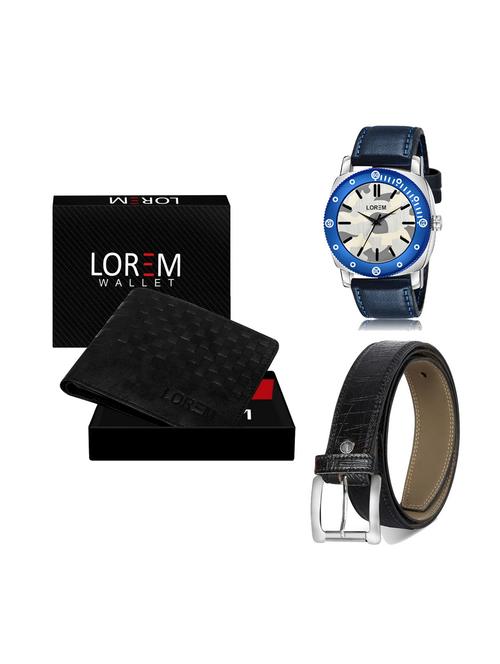 belt, wallet & watch gift combo - 19251412 - Very Small Image - 1