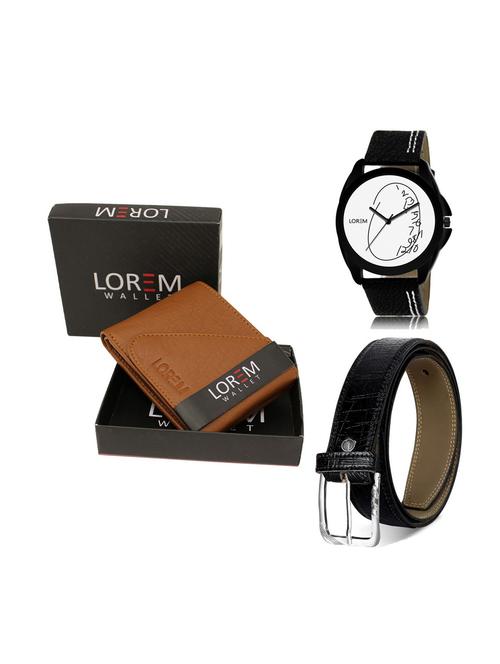 belt, wallet & watch gift combo - 19251463 - Very Small Image - 1