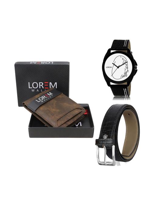belt, wallet & watch gift combo - 19251482 - Very Small Image - 1
