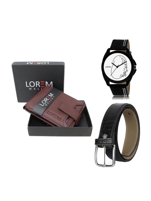 belt, wallet & watch gift combo - 19251504 - Very Small Image - 1