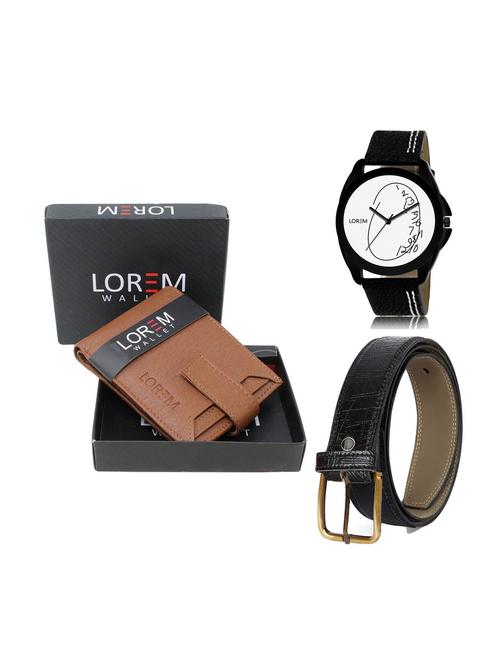belt, wallet & watch gift combo - 19251509 - Very Small Image - 1