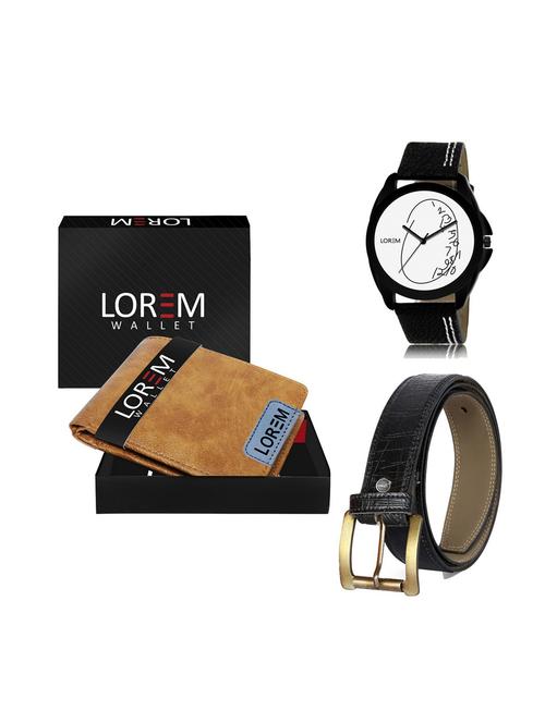 belt, wallet & watch gift combo - 19251513 - Very Small Image - 1