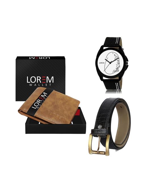 belt, wallet & watch gift combo - 19251525 - Very Small Image - 1