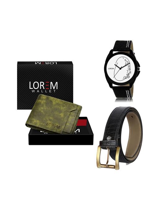 belt, wallet & watch gift combo - 19251543 - Very Small Image - 1