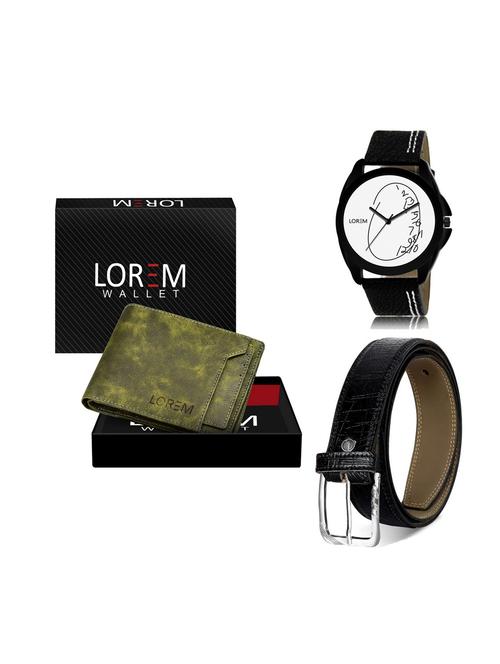 belt, wallet & watch gift combo - 19251547 - Very Small Image - 1