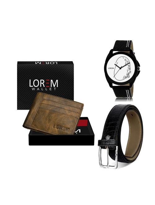 belt, wallet & watch gift combo - 19251565 - Very Small Image - 1