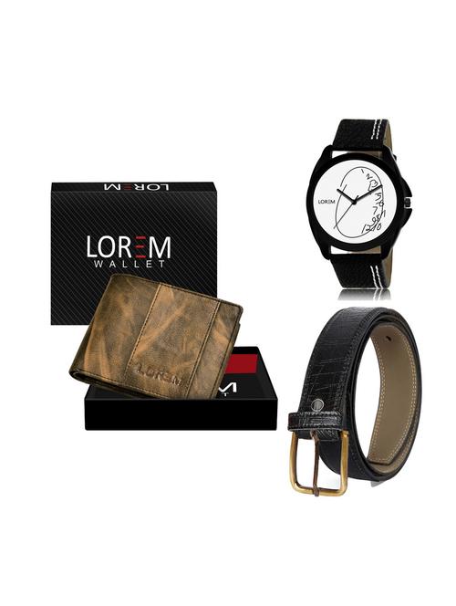 belt, wallet & watch gift combo - 19251569 - Very Small Image - 1
