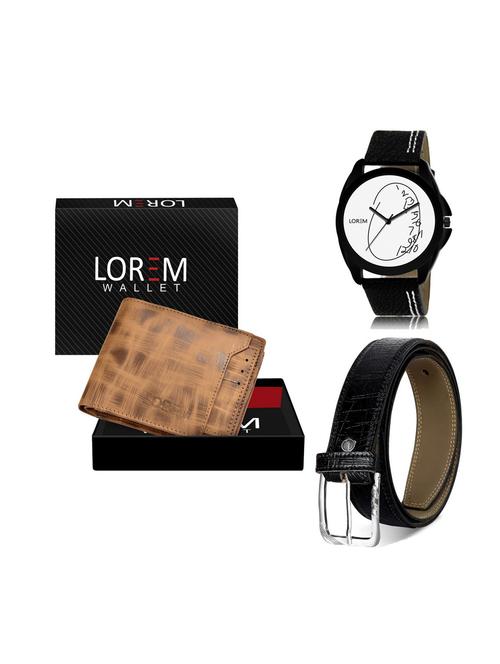 belt, wallet & watch gift combo - 19251577 - Very Small Image - 1