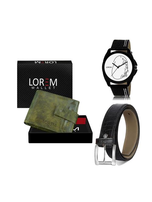 belt, wallet & watch gift combo - 19251580 - Very Small Image - 1