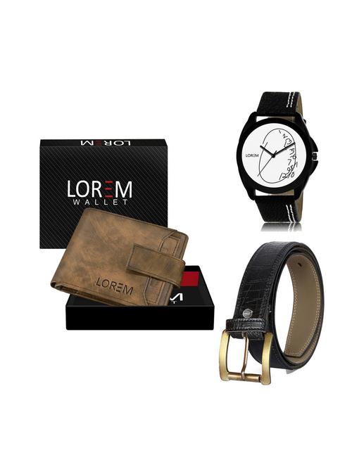 belt, wallet & watch gift combo - 19251585 - Very Small Image - 1