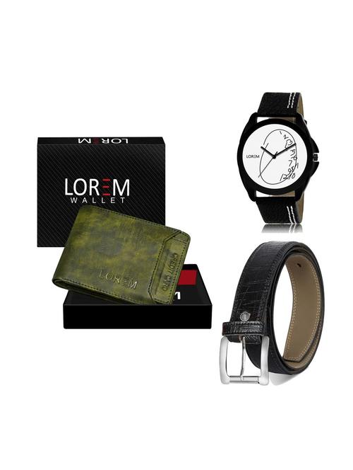belt, wallet & watch gift combo - 19251610 - Very Small Image - 1