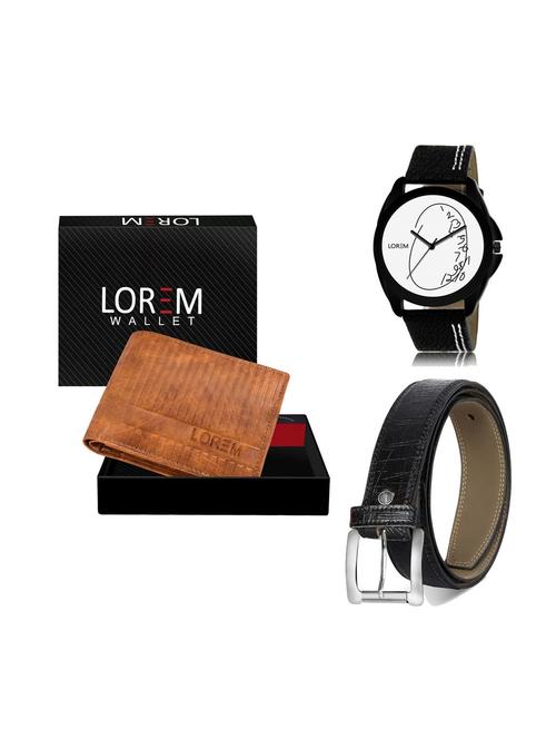 belt, wallet & watch gift combo - 19251622 - Very Small Image - 1
