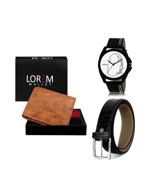 belt, wallet & watch gift combo - 19251625 - Very Small Image - 1