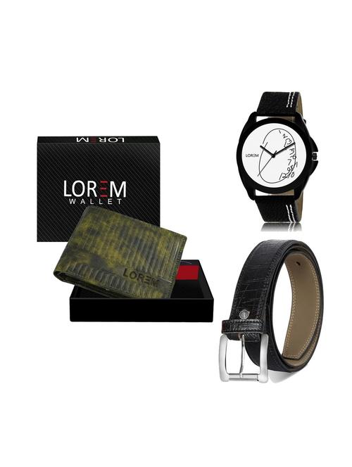belt, wallet & watch gift combo - 19251628 - Very Small Image - 1