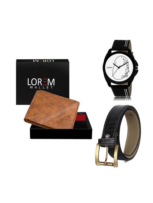 belt, wallet & watch gift combo - 19251645 - Very Small Image - 1