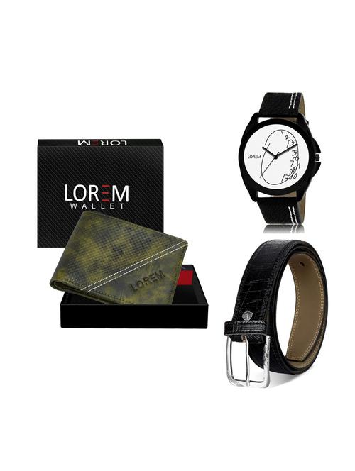 belt, wallet & watch gift combo - 19251655 - Very Small Image - 1