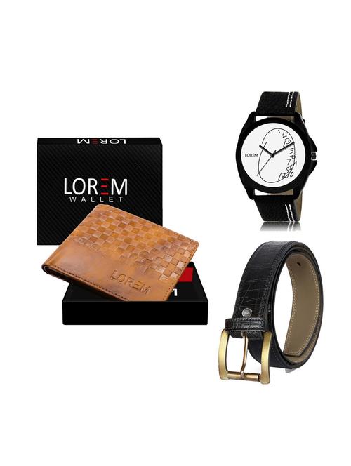 belt, wallet & watch gift combo - 19251669 - Very Small Image - 1